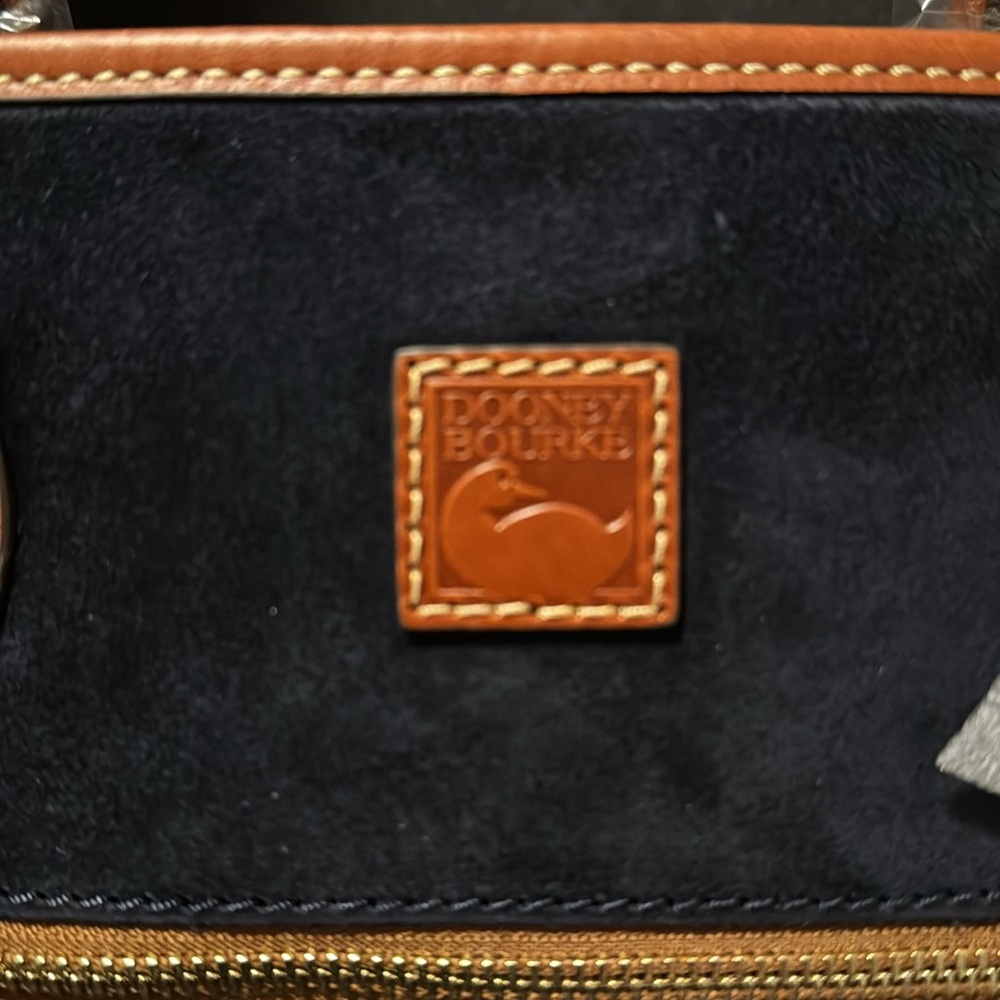 Navy Suede Tote - Picture 7 of 7